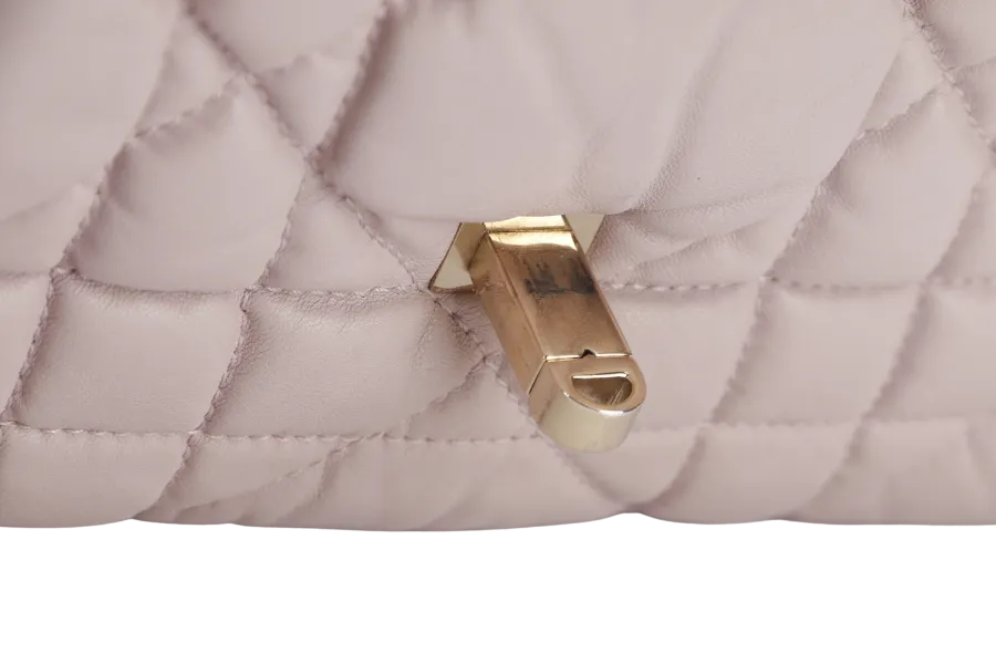 CHRISTIAN DIOR DIOR CANNAGE MILLY LA FORET SMALL (01-BO-0182) PINK LAMBSKIN GOLD HARDWARE WITH DUST COVER
