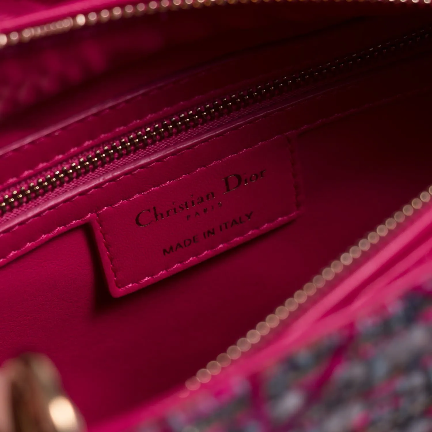 Christian Dior Tweed Medium Lady Dior