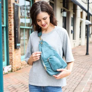 Christmas Hailey Crossbody Sling Bag - Sea