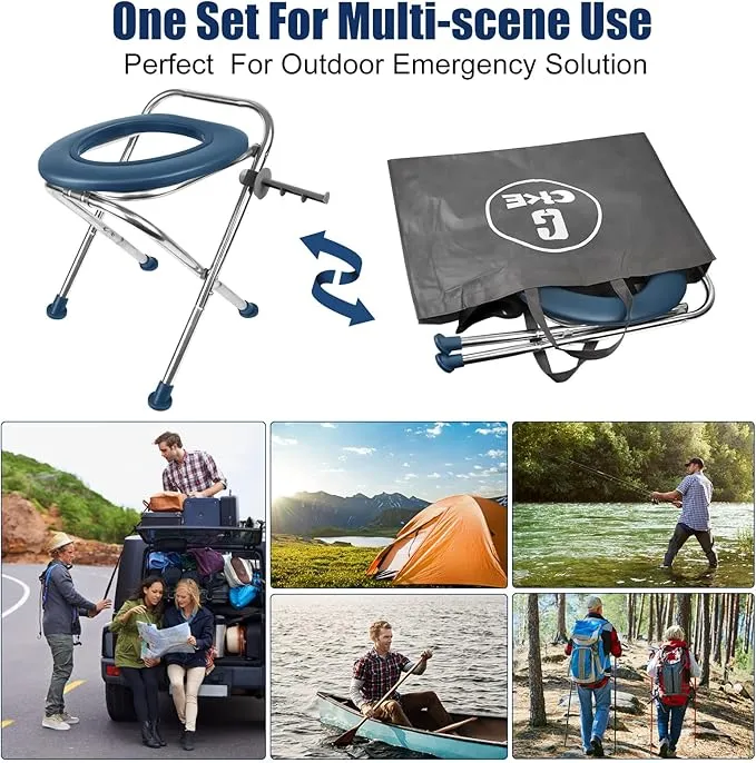 CKE Upgraded Portable Toilet Kit for Camping