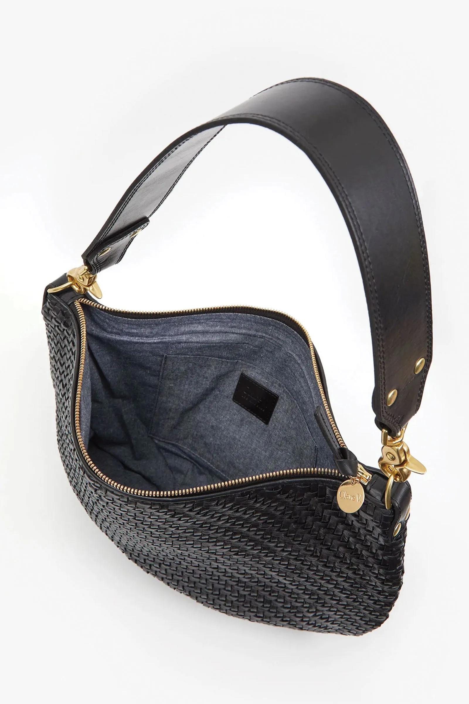 Clare Vivier Moyen Messenger in Black