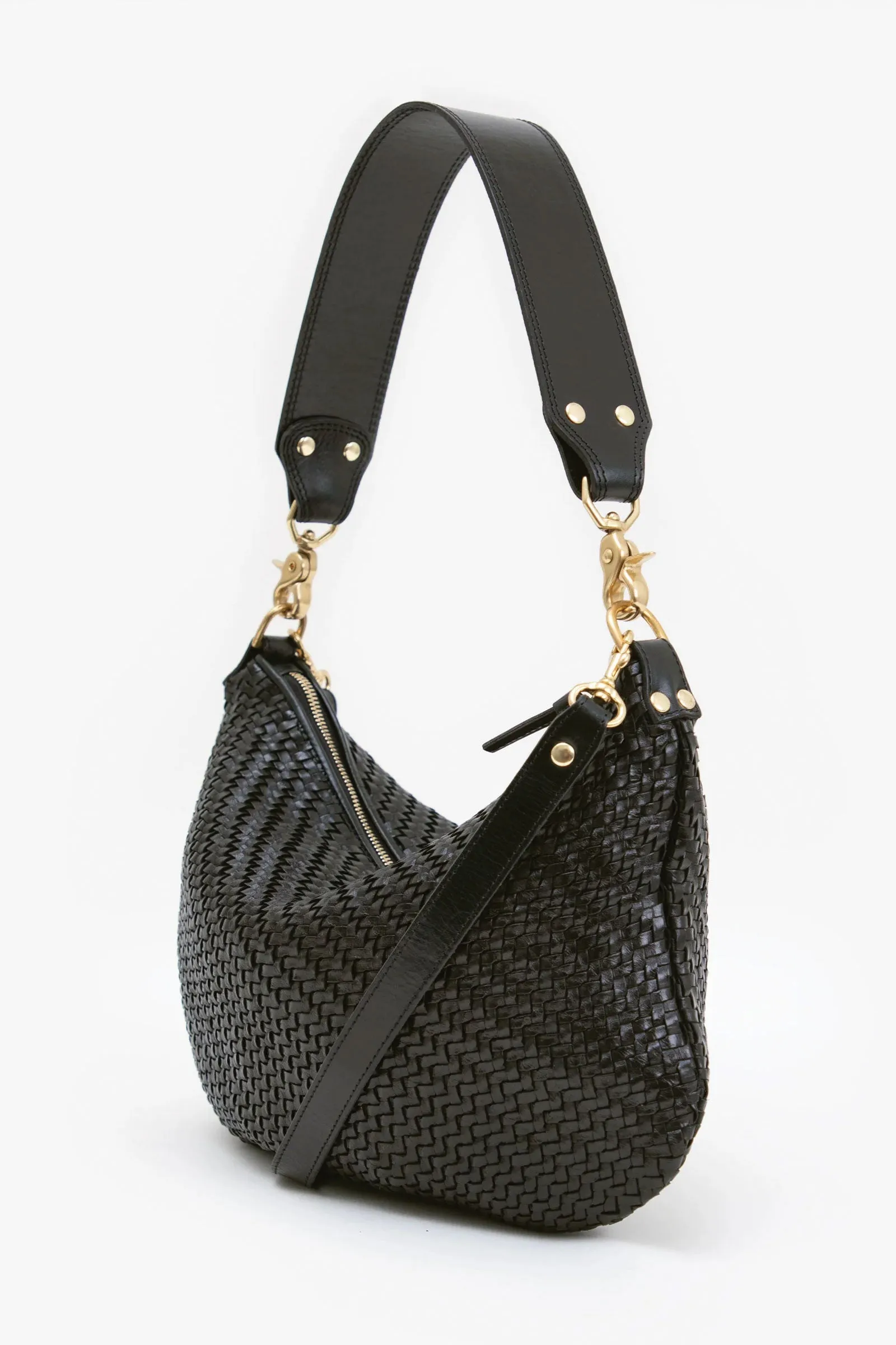 Clare Vivier Moyen Messenger in Black