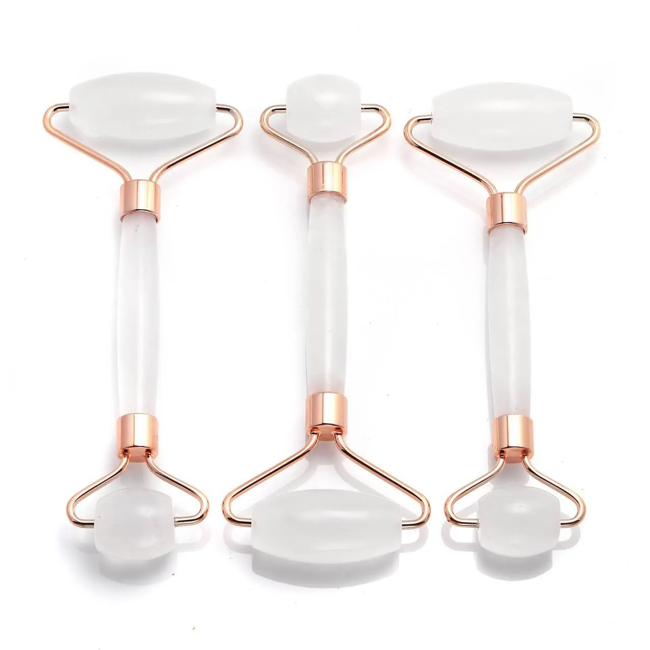 Clear Quartz Crystal Face Roller