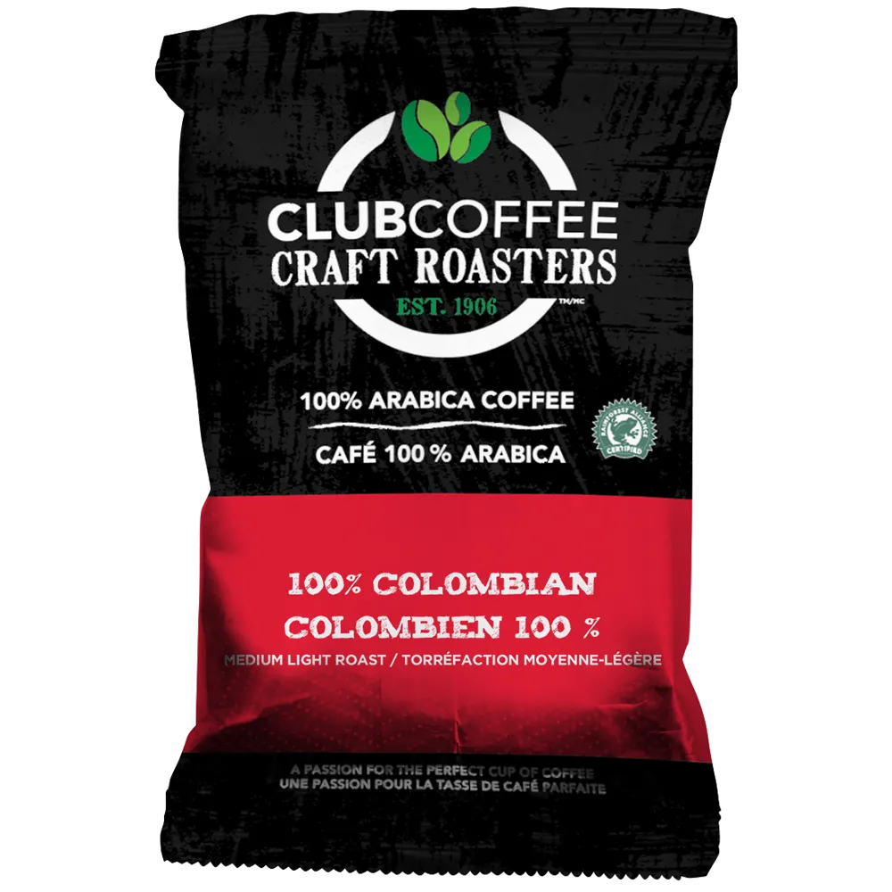 Club Coffee Craft Roasters | 100% Colombian | Fractional Packaging