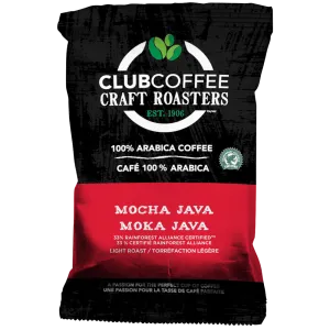 Club Coffee Craft Roasters | Mocha Java | Fractional Packaging - Case of 42 x 2.5 oz Packets