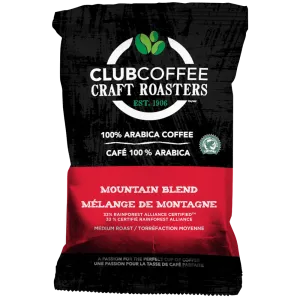 Club Coffee Craft Roasters | Mountain Blend | Fractional Packaging - Case of 64 x 2.25 oz Packets