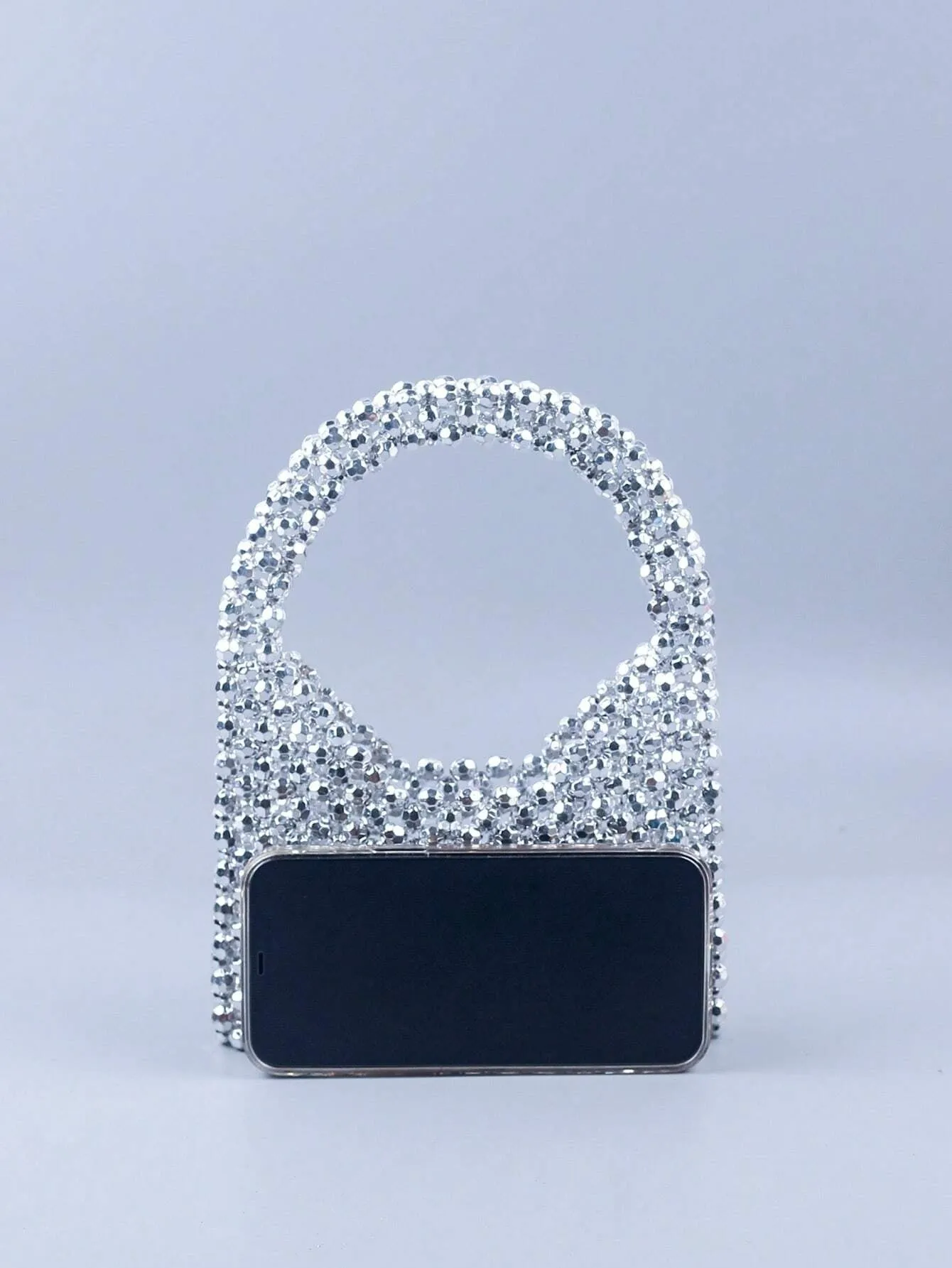 CM-BGS704613 Women Trendy Seoul Style Mini Beaded Design Satchel Bag