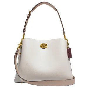 Coach Leather Willow Shoulder Bag, Chalk