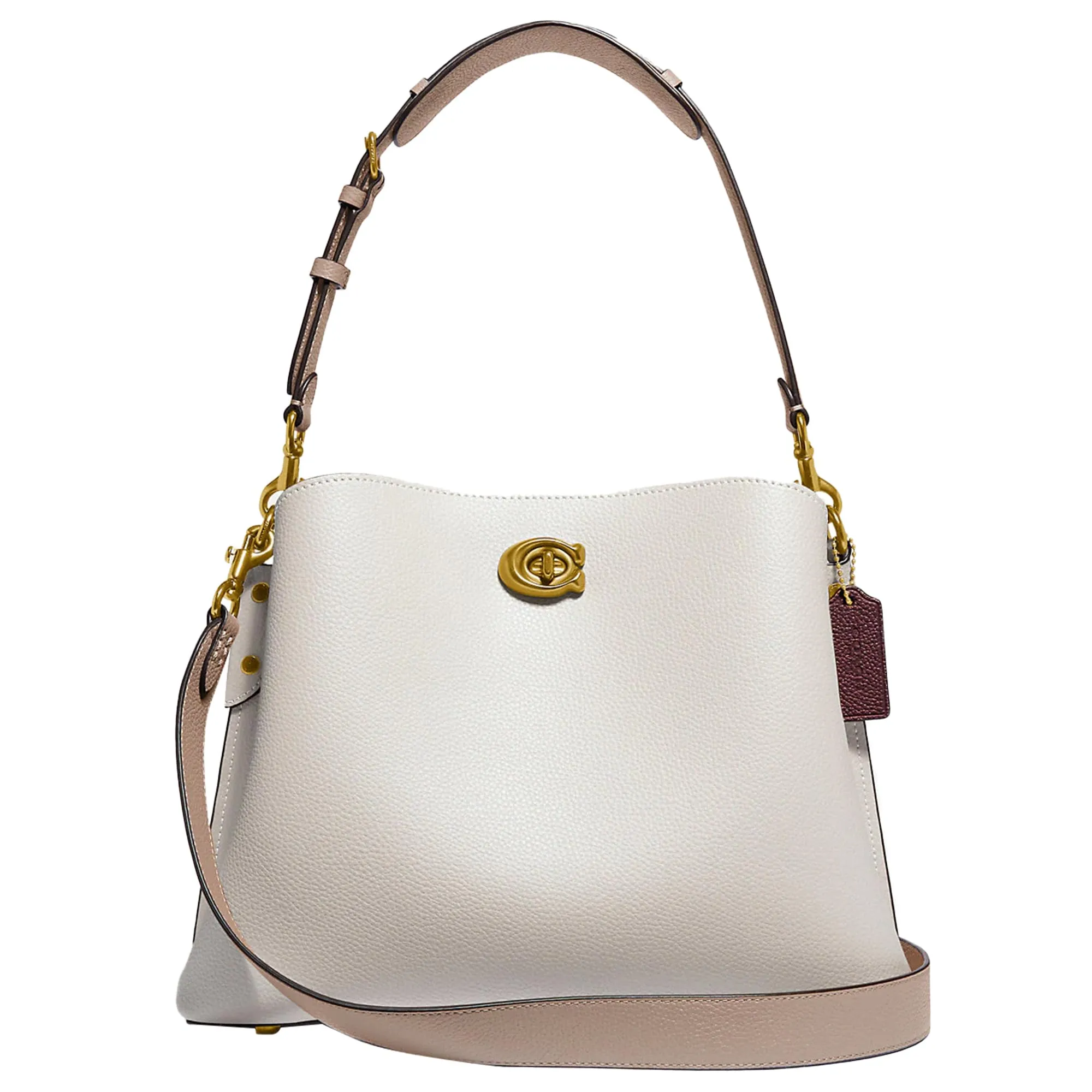 Coach Leather Willow Shoulder Bag, Chalk