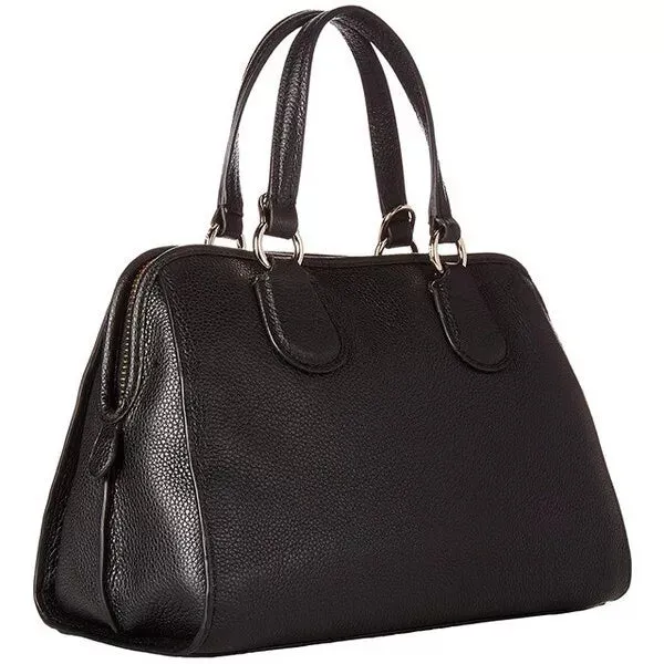 Coach Mini Nolita Satchel Polished Leather Shoulder Bag Handbag Purse Black NEW