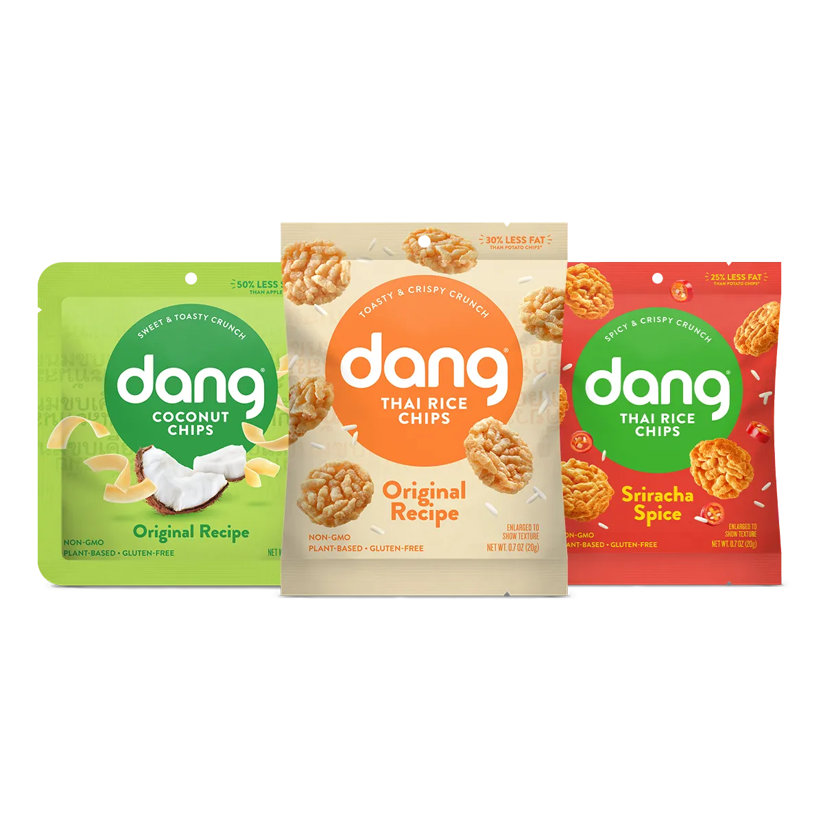 Coconut Chip   Thai Rice Chip Variety Pack 24 Count (0.7oz Single Serve Bags)