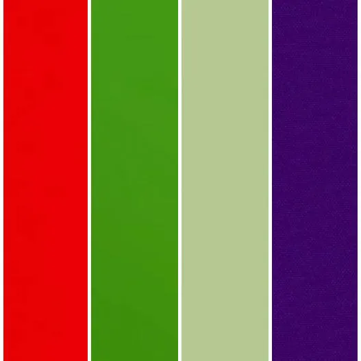 Color Block : Purple Green Sling