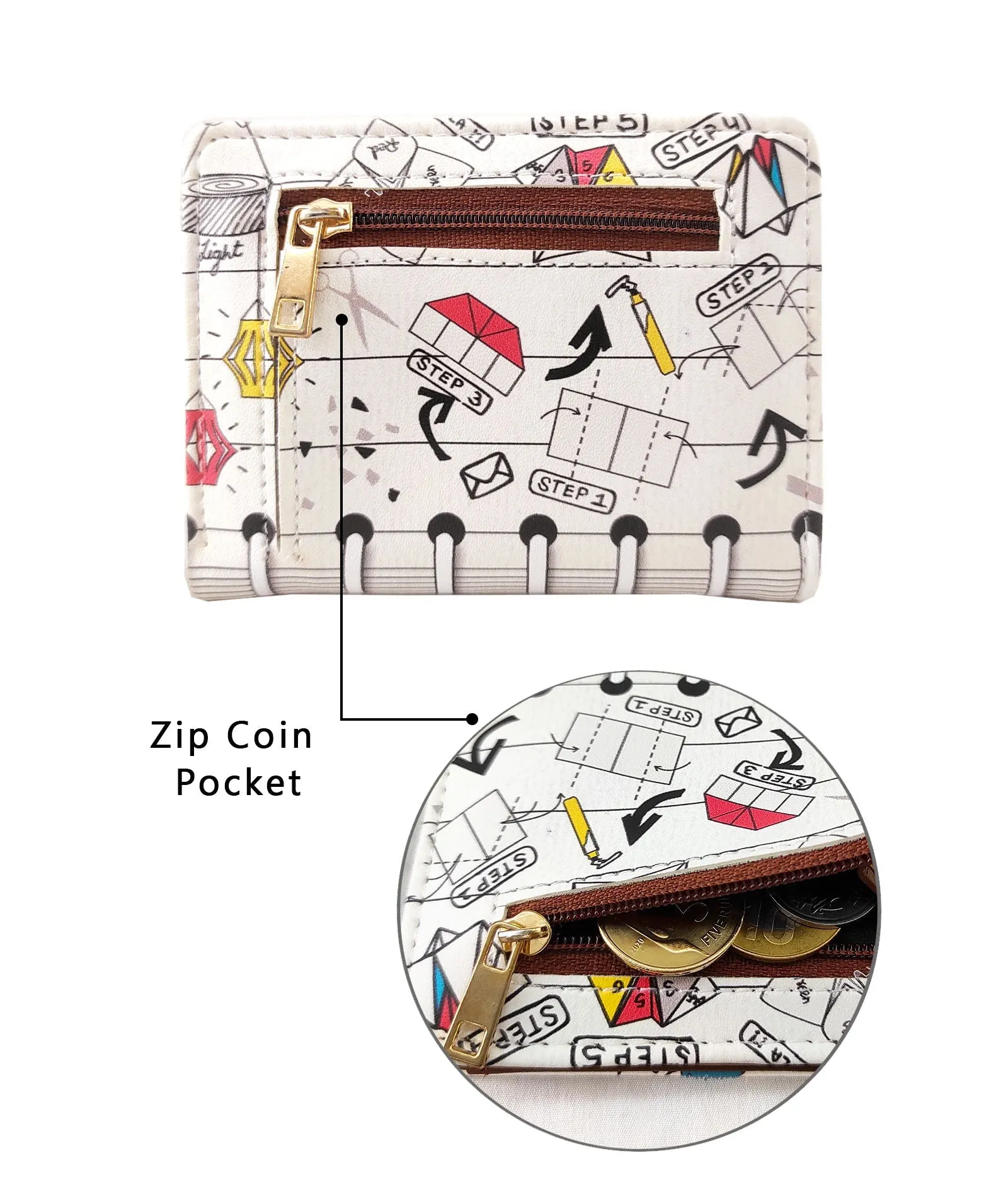 Combo Offers: Teal Grey Fanny Pack & Origami Pocket Wallet White