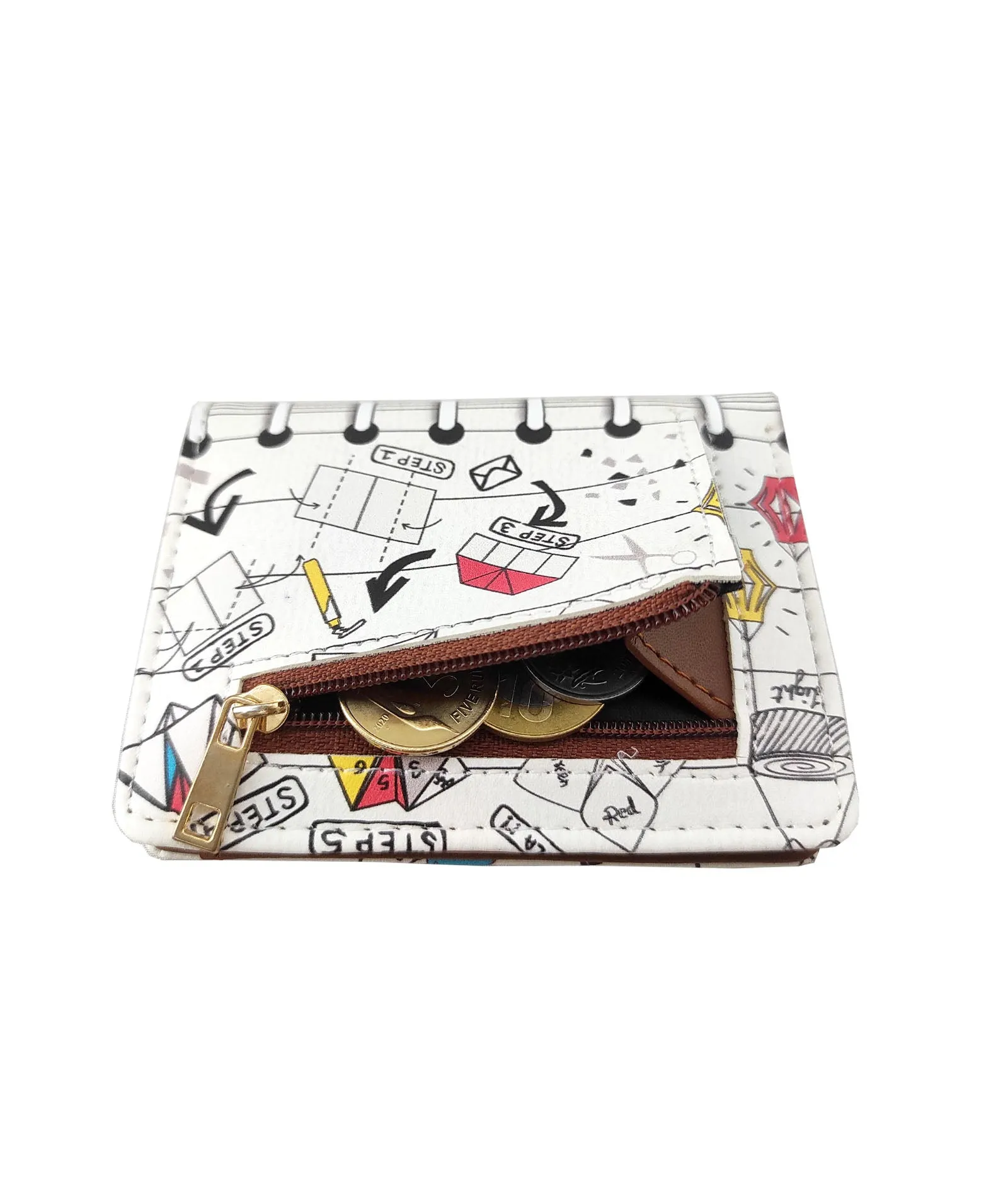 Combo Offers: Teal Grey Fanny Pack & Origami Pocket Wallet White