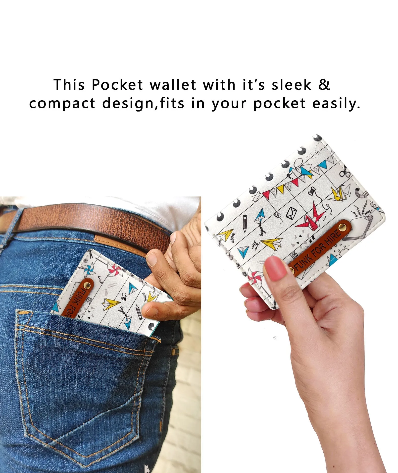 Combo Offers: Teal Grey Fanny Pack & Origami Pocket Wallet White