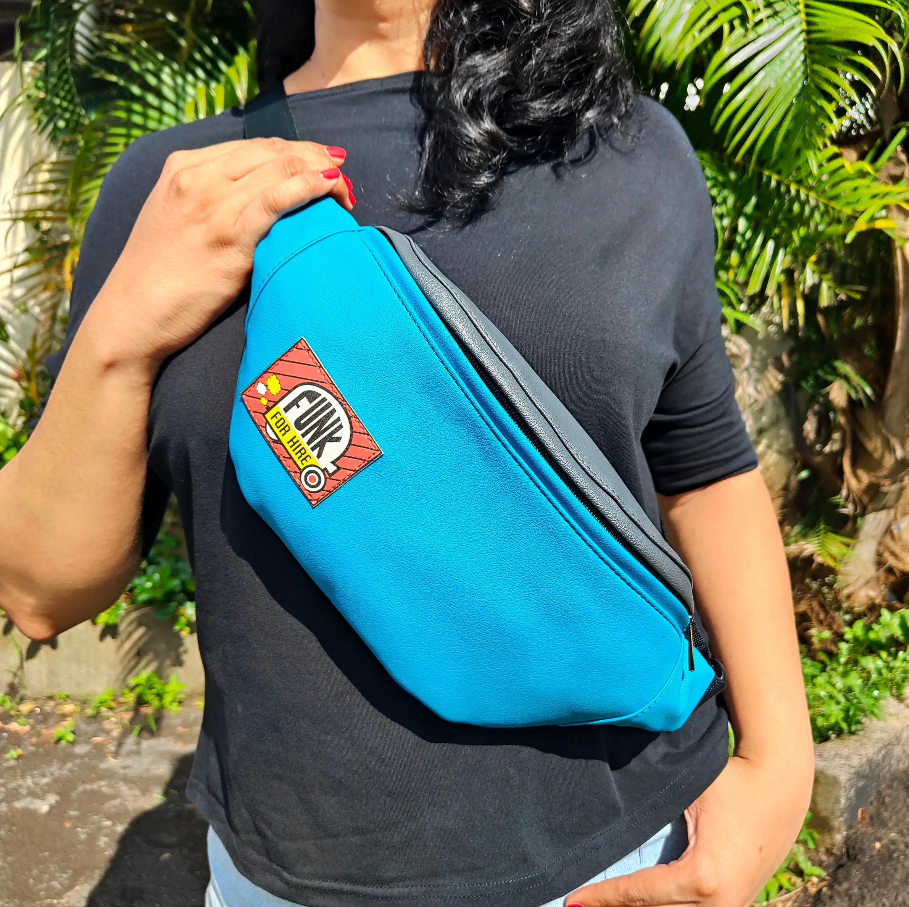 Combo Offers: Teal Grey Fanny Pack & Origami Pocket Wallet White