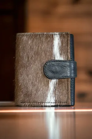 Cowhide wallet trifold small