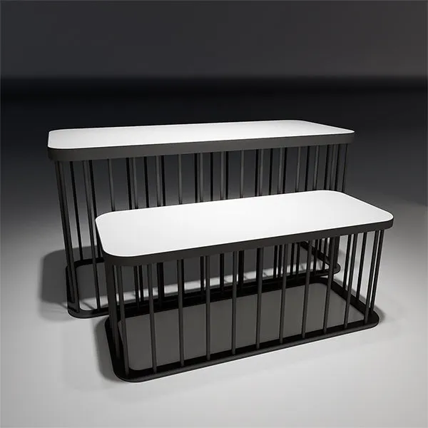 CR029 Retail Clothing Display Tables Set Custom