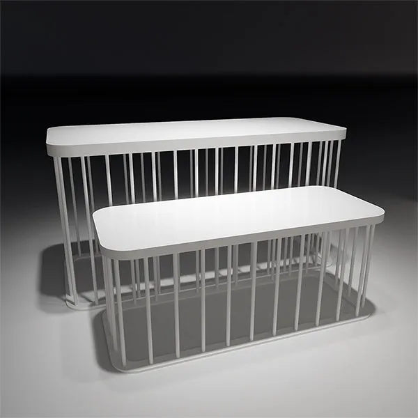 CR029 Retail Clothing Display Tables Set Custom