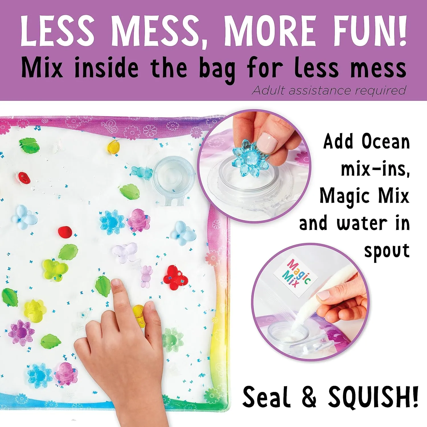 Creativity for Kids Sensory Squish Bag Butterfly Garden