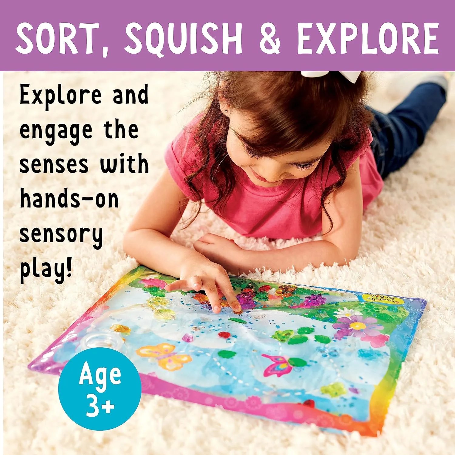 Creativity for Kids Sensory Squish Bag Butterfly Garden