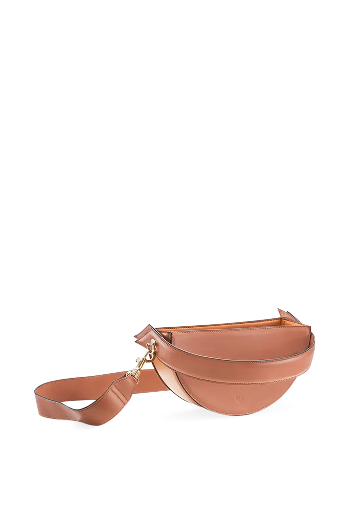 Crescent Vegan Leather Shoulder Bag