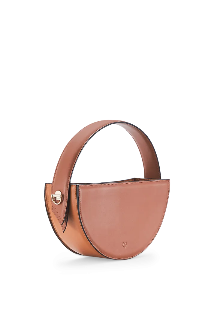 Crescent Vegan Leather Shoulder Bag