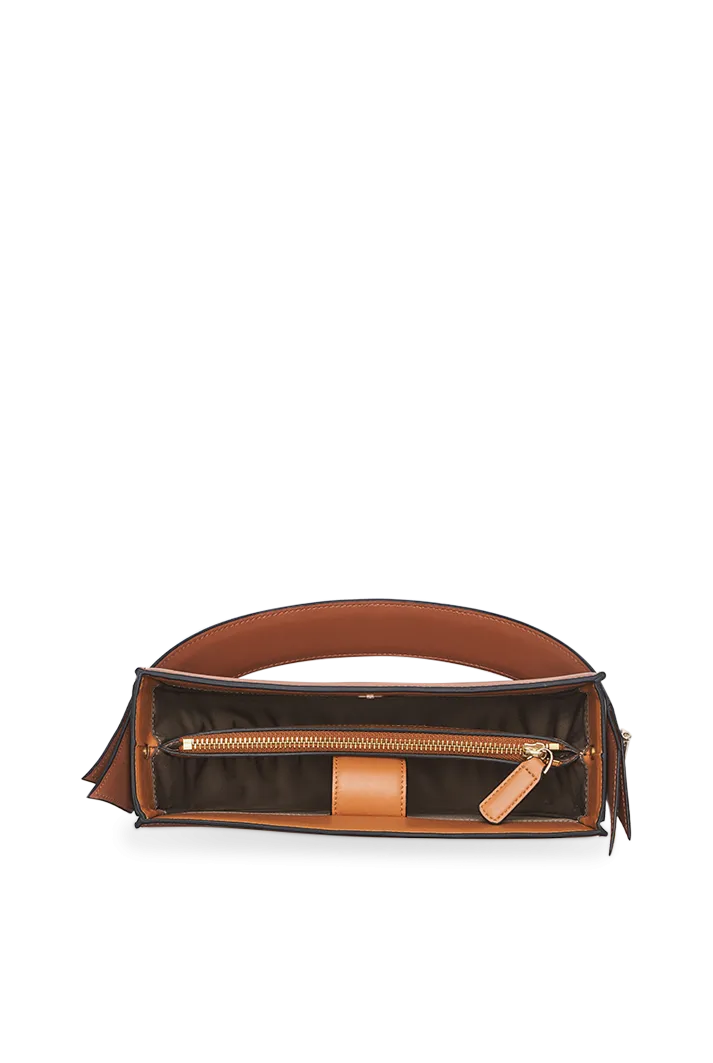 Crescent Vegan Leather Shoulder Bag