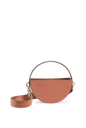 Crescent Vegan Leather Shoulder Bag