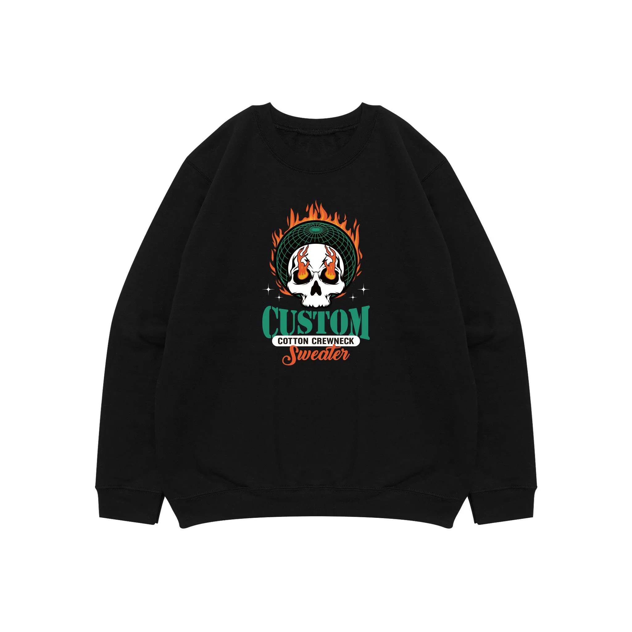 Custom Cotton Crewneck Sweater
