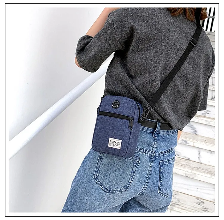 Cyflymder Male Bag Men's Satchel High Quality Men Diagonal Mini Crossbody Bags Shoulder Multi-Function Mobile Phone Bag Outdoor Sports Bag