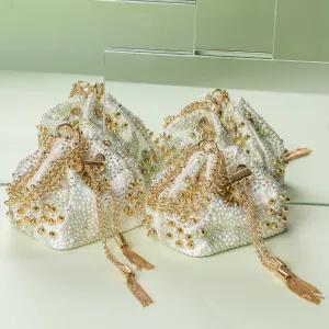 Daisy Mini Bag In Pearl White Color