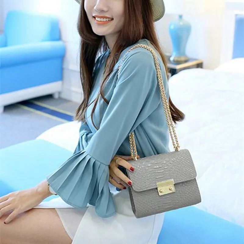 Dawn Clutch Crocodile Leather Handbag