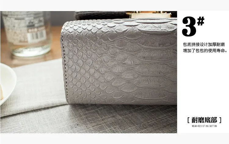 Dawn Clutch Crocodile Leather Handbag