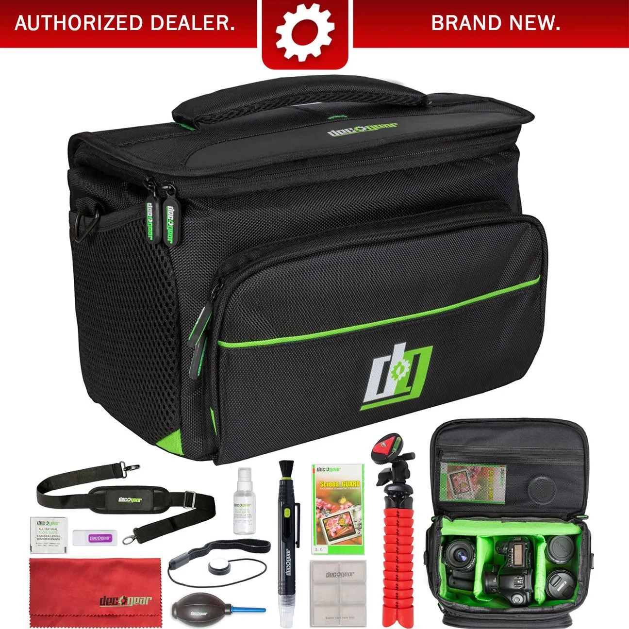 Deco Photo Camera Bag for DSLR and Mirrorless Cameras (Medium)