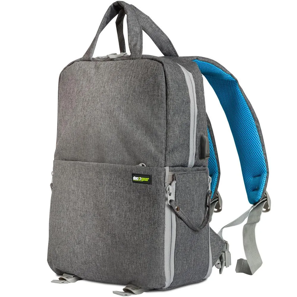 Deco Photo Photo and Video Backpack for Mirrorless and DSLR Cameras and Drones (Grey)