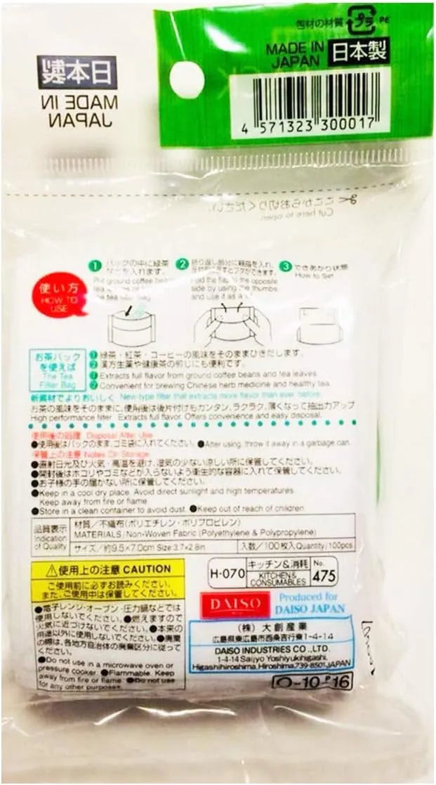 Disposable Filter Bag | Loose Tea | Daiso