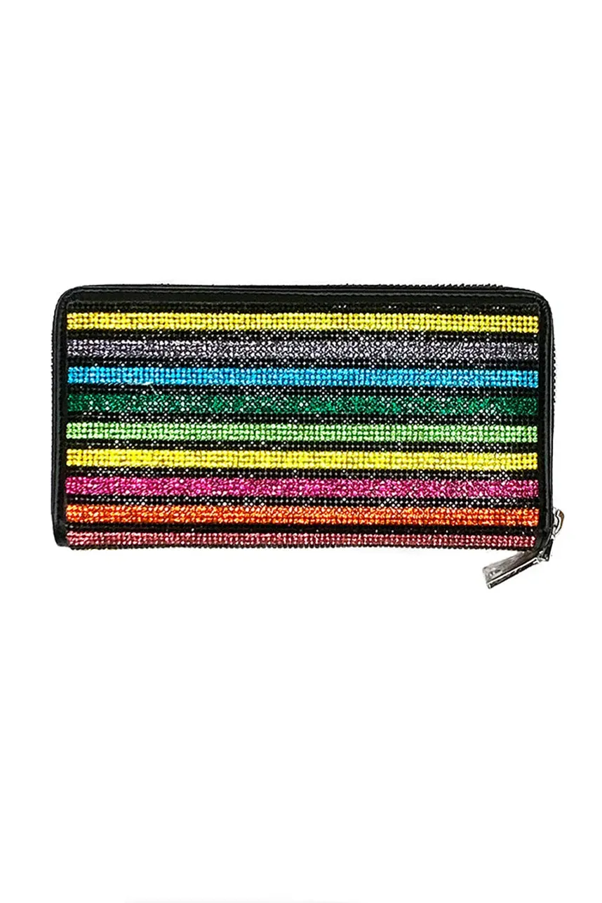 Don'T Kill My Vibe Rhinestone Wallet