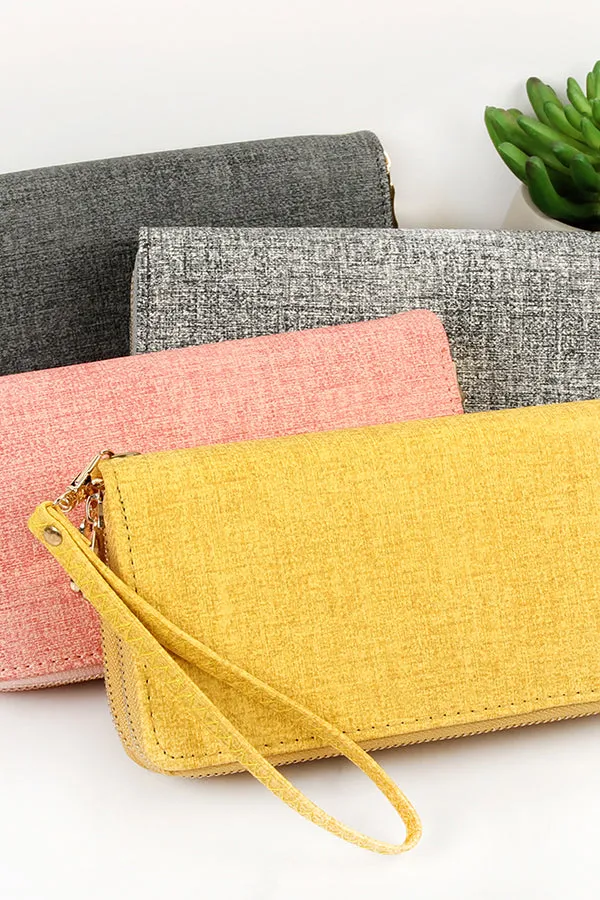 DOUBLE ZIPPER FASHION WALLET