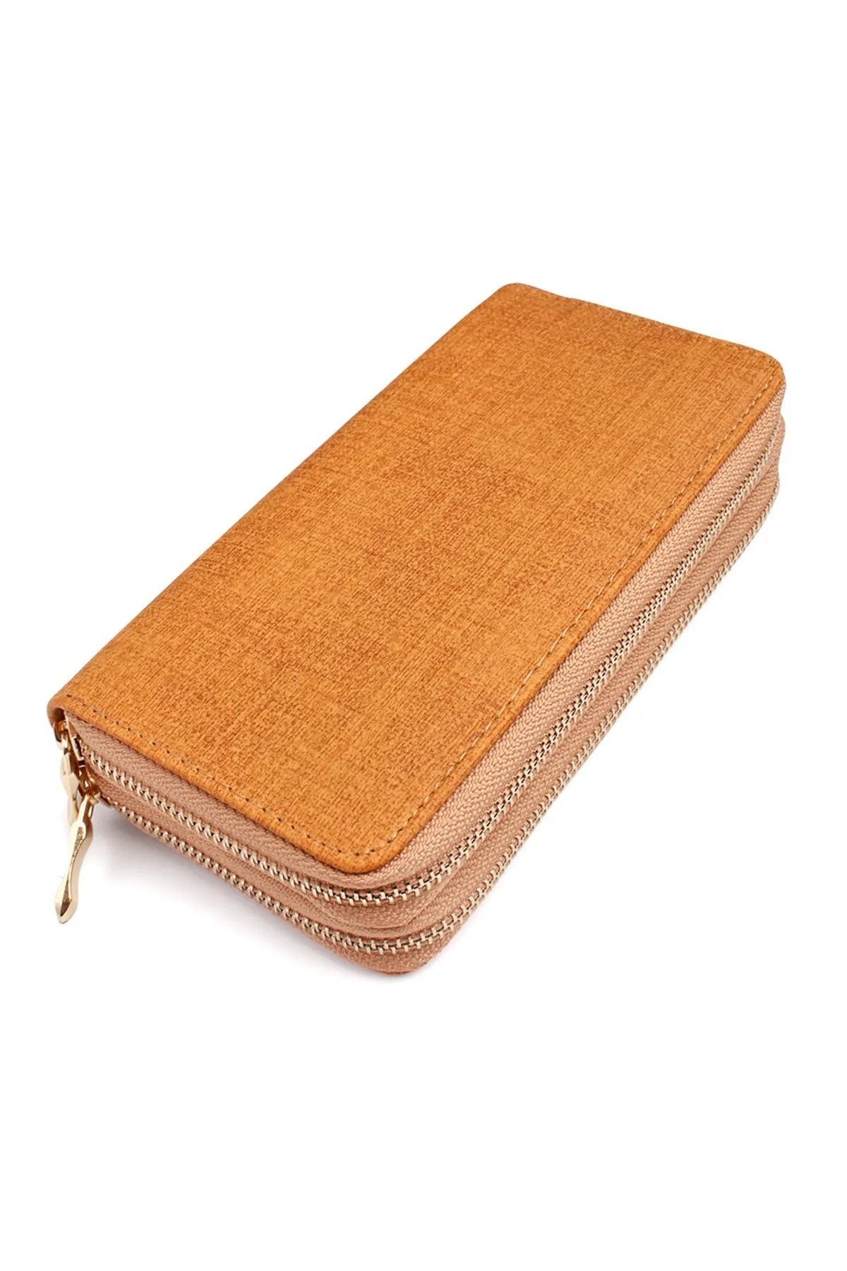 DOUBLE ZIPPER FASHION WALLET