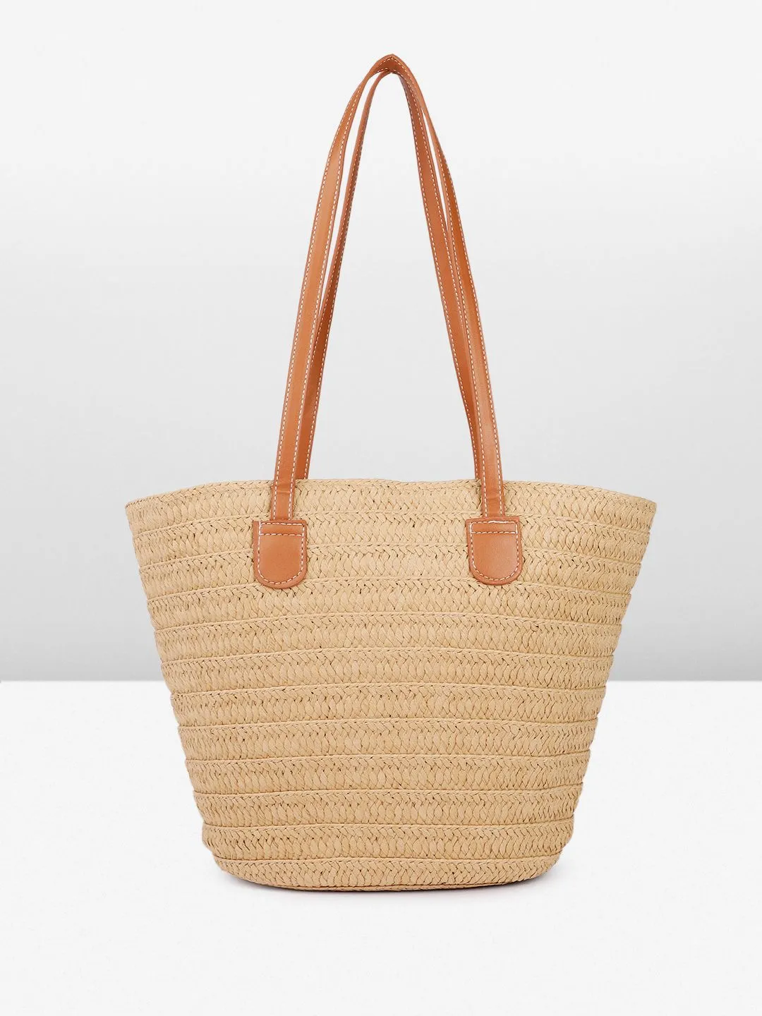 DressBerry Textured Structured Shoulder Bag