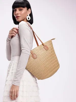 DressBerry Textured Structured Shoulder Bag