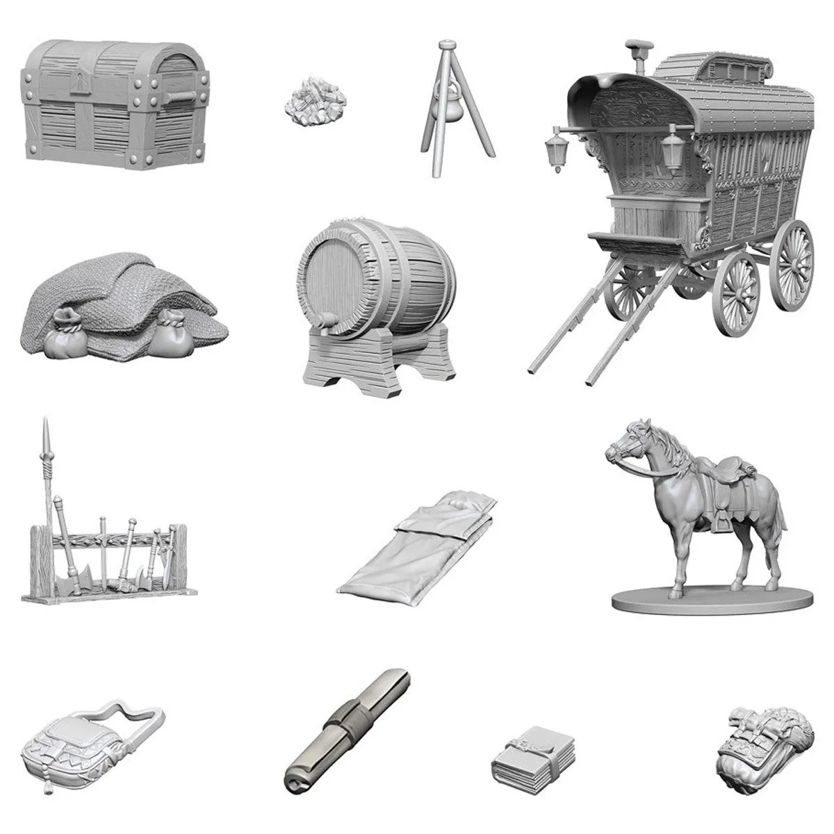 Dungeons & Dragons Nolzurs Marvelous Unpainted Minis: Adventurer's Campsite
