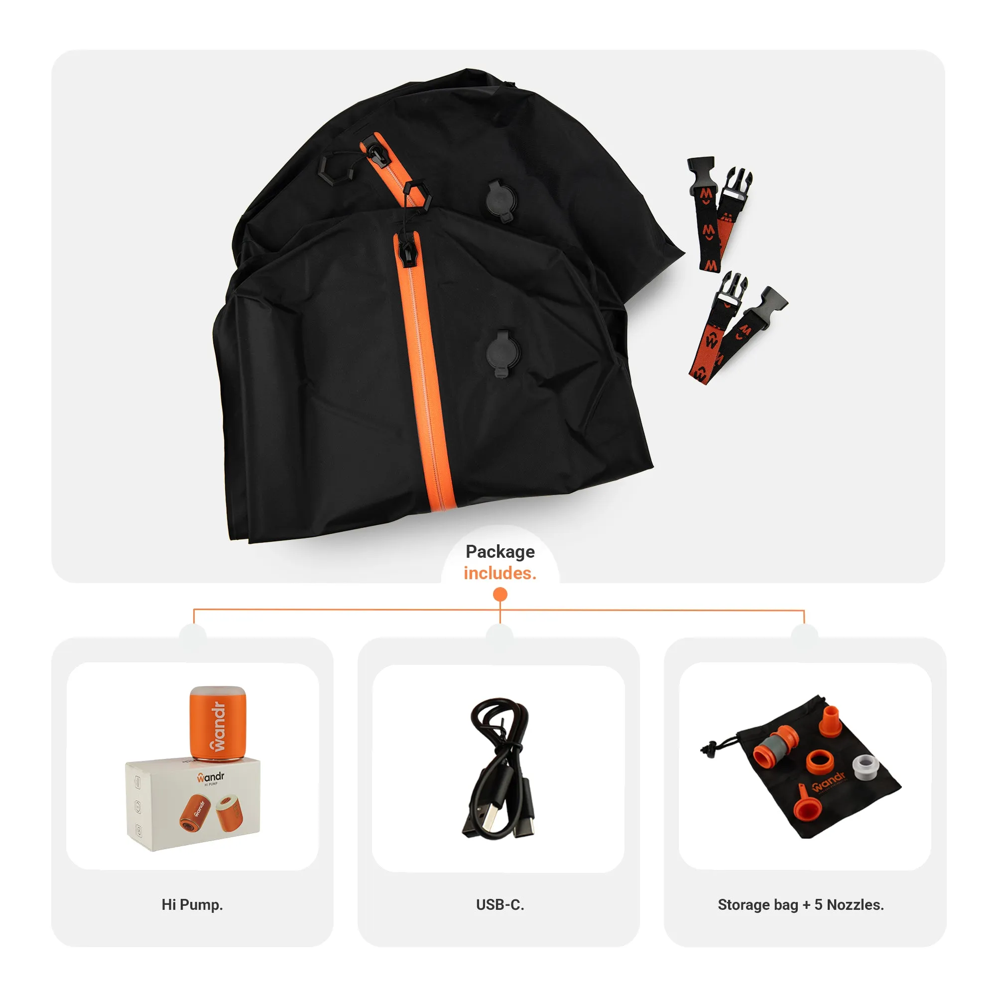 Duo Pack: 2 Wandr W36   HiPump - Travel Lighter Together