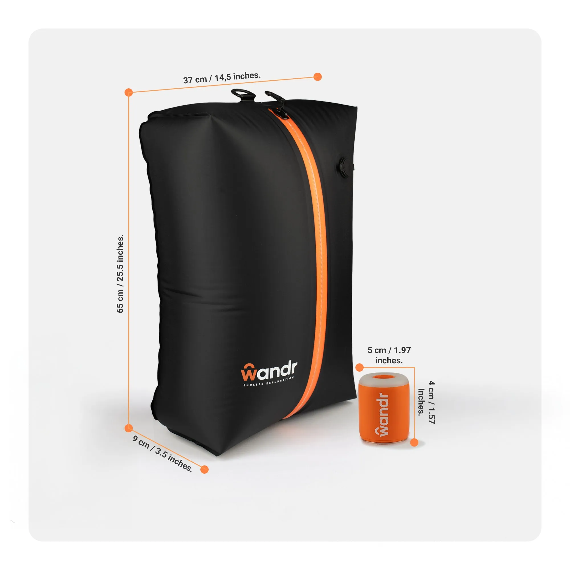 Duo Pack: 2 Wandr W36   HiPump - Travel Lighter Together