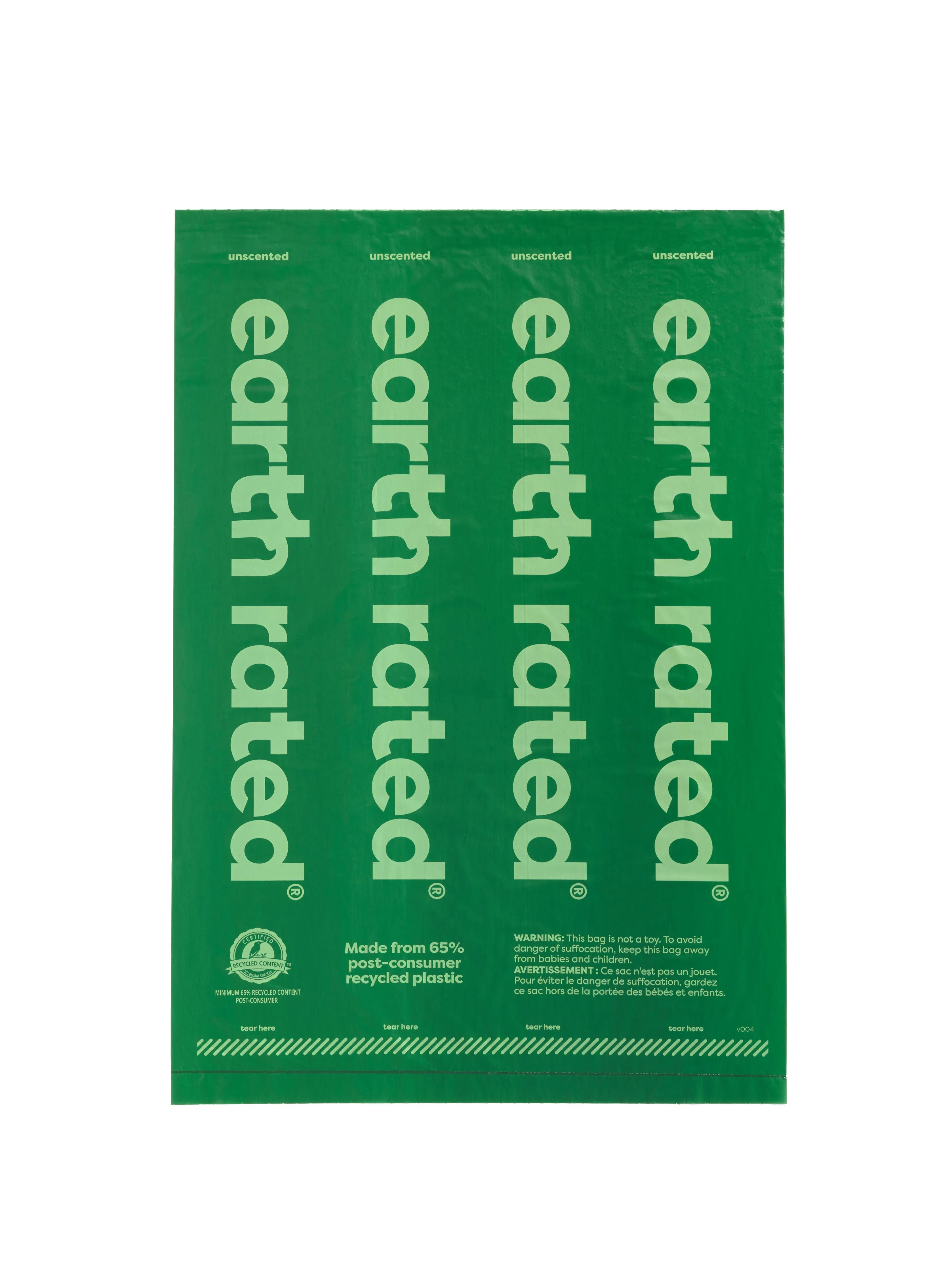 Earth Rated Poop Bag Dispenser with Unscented 15 Bags