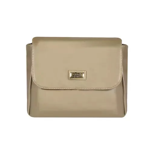 Elegant PU Leather Sling Bag – Classic & Versatile (Beige)