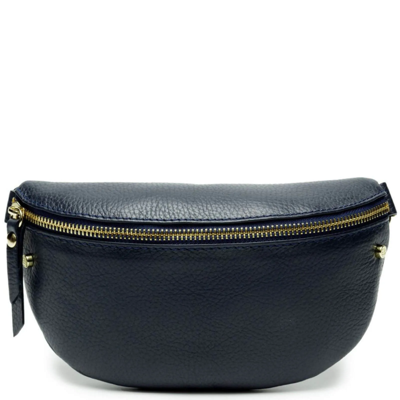 Elie Beaumont Navy Leather Sling Bag