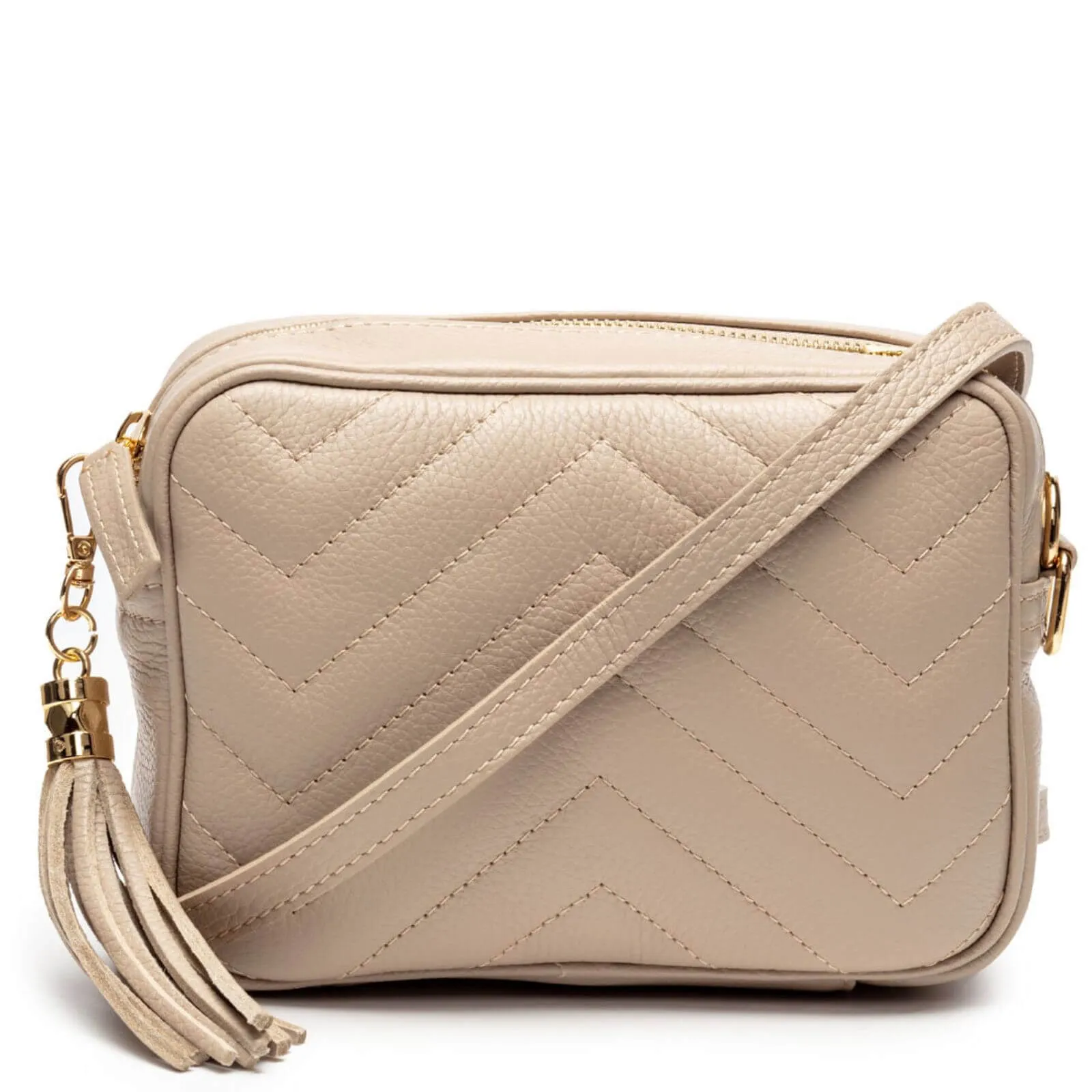 Elie Beaumont Quilted Leather Bag - Biscuit