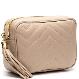 Elie Beaumont Quilted Leather Bag - Biscuit